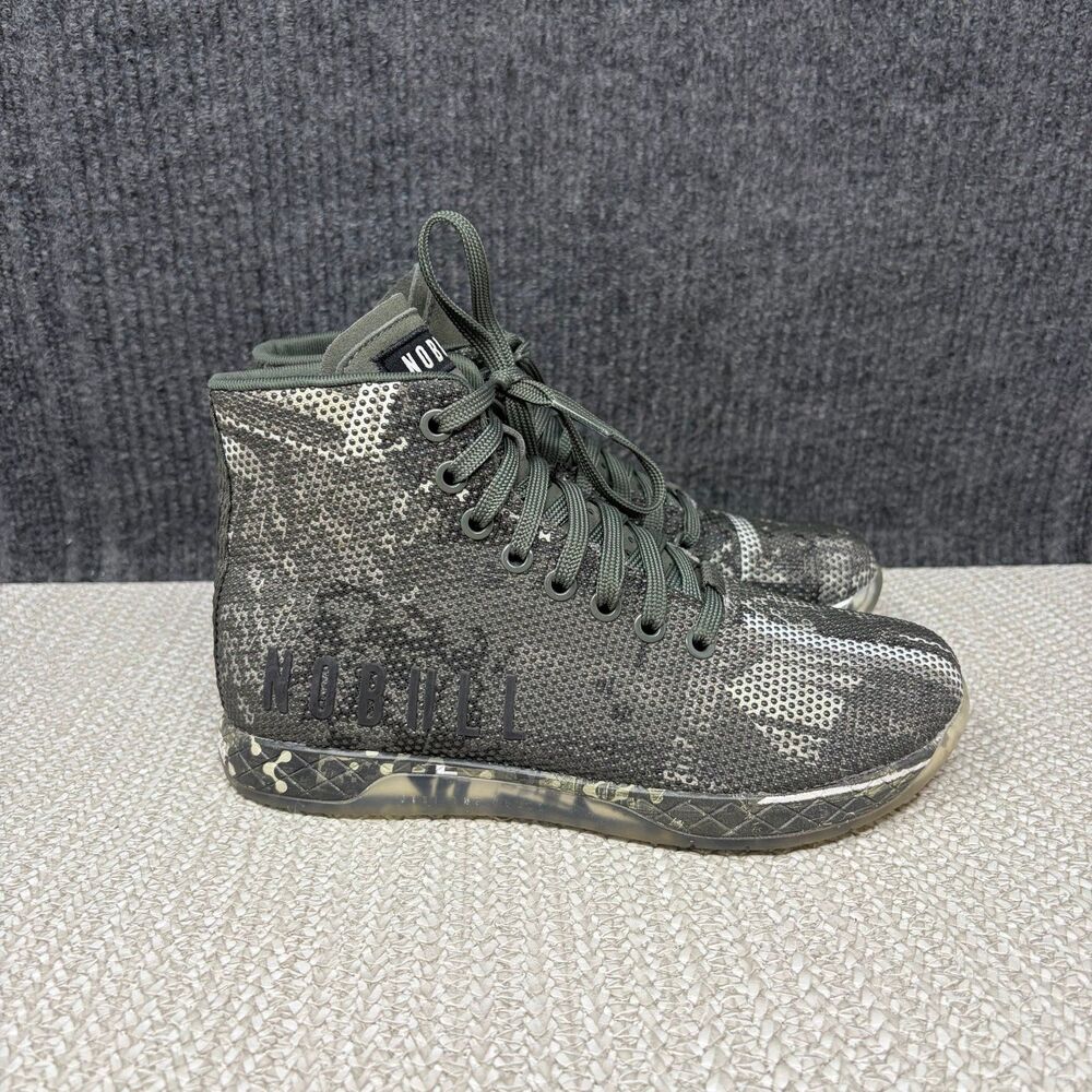 NOBULL High Top Trainer Forest Camo Army Green Athletic Training Shoes Women’s 6